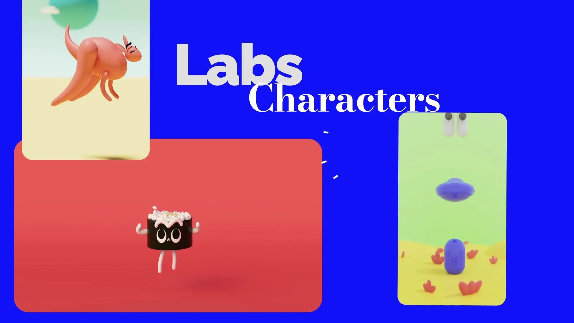 LABS Characters: personajes 3D estilizados y animación breve
